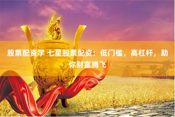 股票配资学 七星股票配资：低门槛，高杠杆，助你财富腾飞