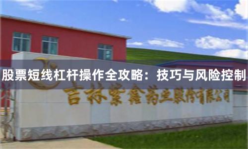 股票短线杠杆操作全攻略：技巧与风险控制